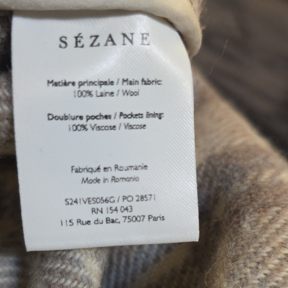 Sezane Light Grey Anneline Jacket - Picture 7 of 7